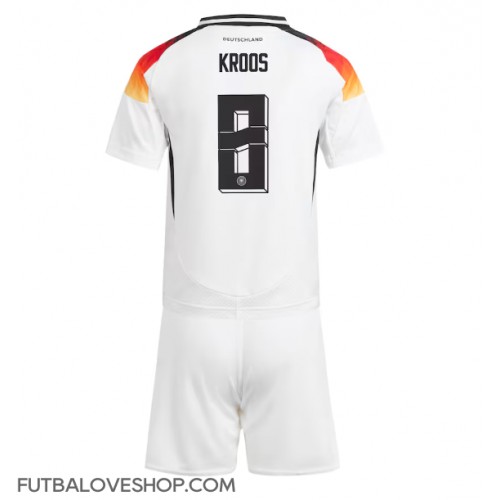 Dres Nemecko Toni Kroos #8 Domáci pre deti ME 2024 Krátky Rukáv (+ trenírky)